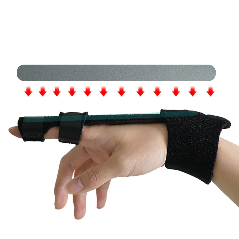 Steel Finger Support Extension Splint for Middle Finger Dislocated Broken Thumb Index Ring Pinky Finger