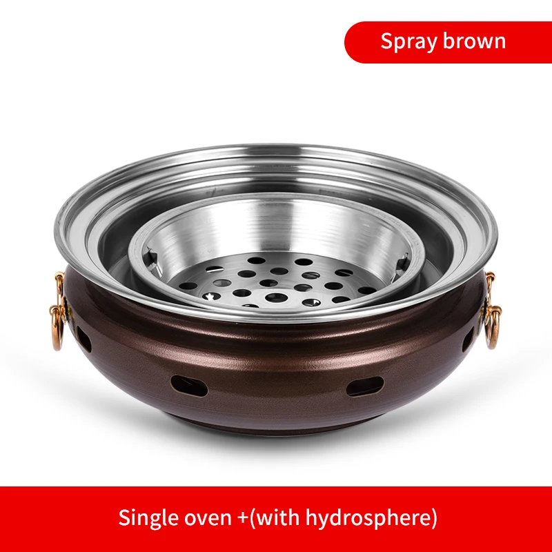 Korean Smoke Exhaust Bbq Grill Round Outdoor Portable Mini Barbecue Oven Commercial Charcoal barbecue Grill