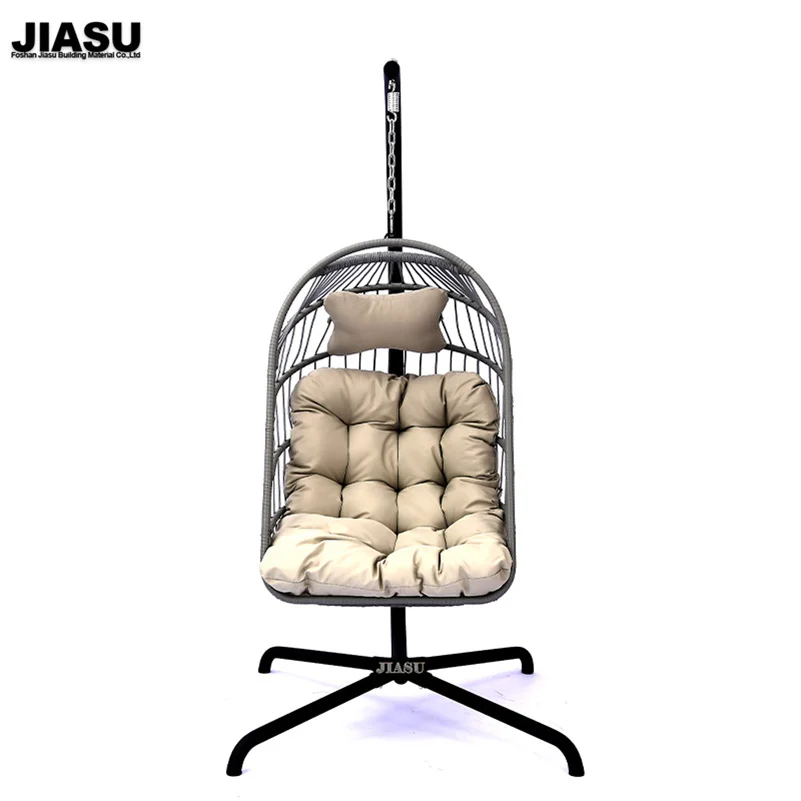 Hanging Egg Garden Swing Swings Double Seat Comfortable Backyard Papasan Cushion Patio Hammock Chair