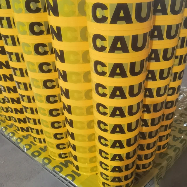 MANCAI Customize Printed Waterproof Warning Tape,Custom Self-adhesive Printed Caution Tape For Workplace Danger Zone