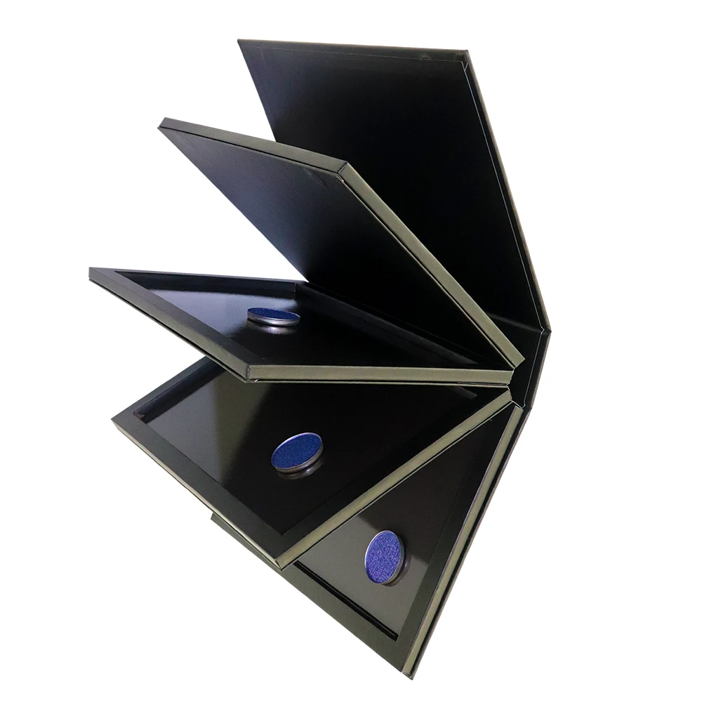 4 Layers Empty Cardboard Magnetic Book Eyeshadow Palette