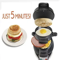 Multi Non-stick Plates Round Hamburger Sandwich Maker Smart Mini Detachable Egg Breakfast machine Hamburger Makers
