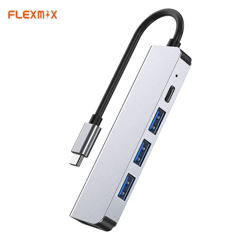 Космический серый 5 в 1 High Speed Usb-c 5-разъемное зарядное usb-устройство Usb концентратор Pd зарядки Usb 3,0 концентратор 4K Gigabit Ethernet адаптеры для Matebook