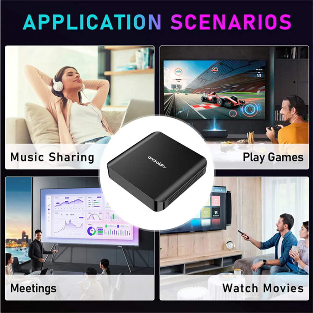 Android 14 TV98 ATV Plus 8K TV Box Allwinner H313  2GB 16GB 5G Dual Wifi6 Support BT5.0 Voice Media Player Set Top Box