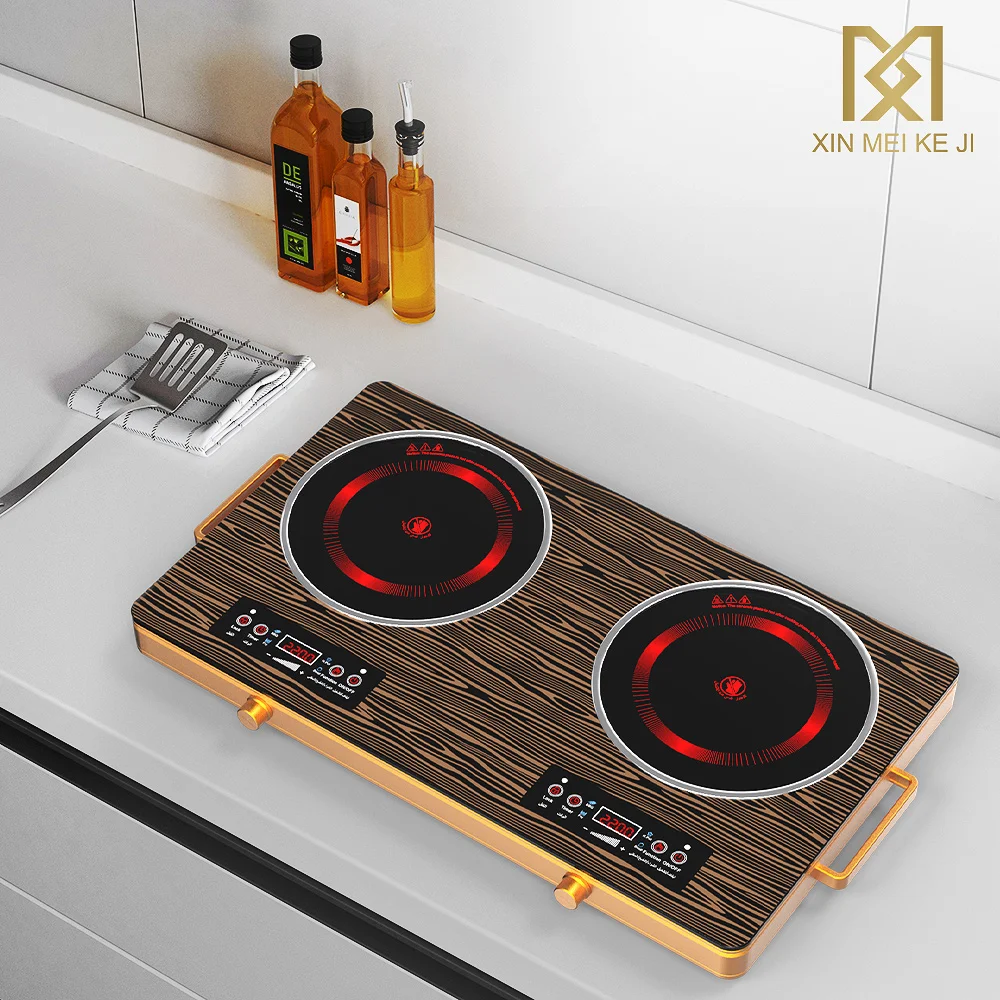 VBGKElectric Stove With Knob Infrared Electric Stove Electric Stove Top Ceramic With Golden Shell