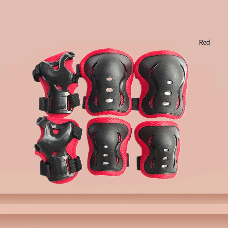 High Quality Workout Accessories Durable 6 Pieces Set Sports Gear Bike Safety Knee and Elbow Guards