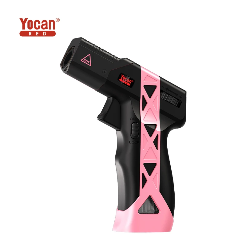 Wholesale Custom Windproof Alloy Refillable Butane Torch Lighters Jet Flame Torch Gas Lighter Gun for Kitchen BBQ