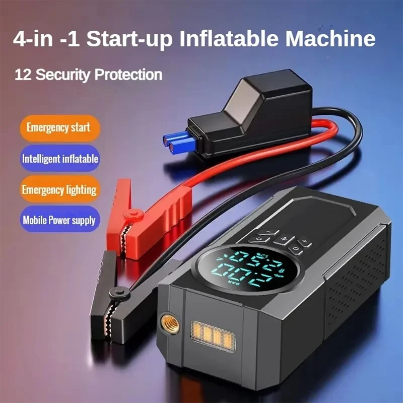 1000A Jump Starter Portable Car Battery Pack 12V Auto Battery Charger 8000mAh Lithium Battery Booster Jumper
