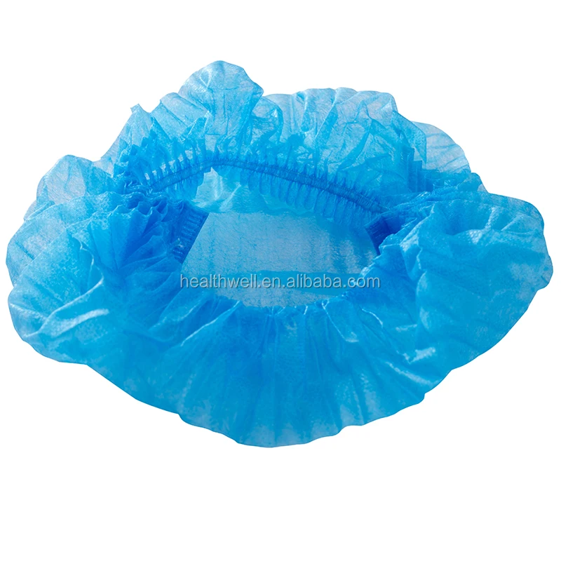 Disposable Hair Net Food Factory / Spa / personal care Head Cover Elastic Non Woven Disposable Clip Cap Mob Cap