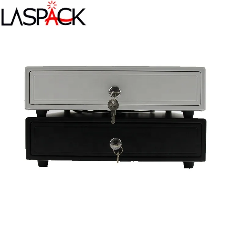 3-Position key lock 335 Metal steel construction electronic cash drawer cash machine register For sale