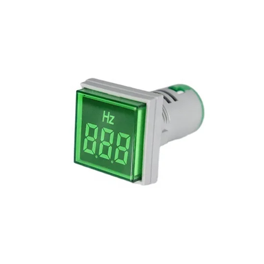 
Mini square green 50 hz electronic digital panel frequency meter  (1600119211237)