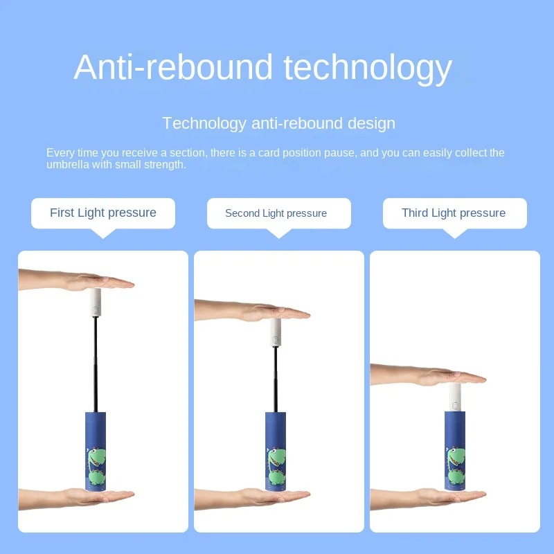 parasol automatic children kids Umbrella uv protective promotional 3 Fold Umbrellas for rain customized umbrella with logo