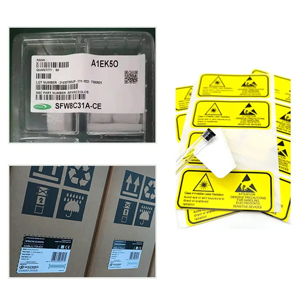 50*10mm Environment friendly waterproof Self Adhesive Stickers serial number bar code label