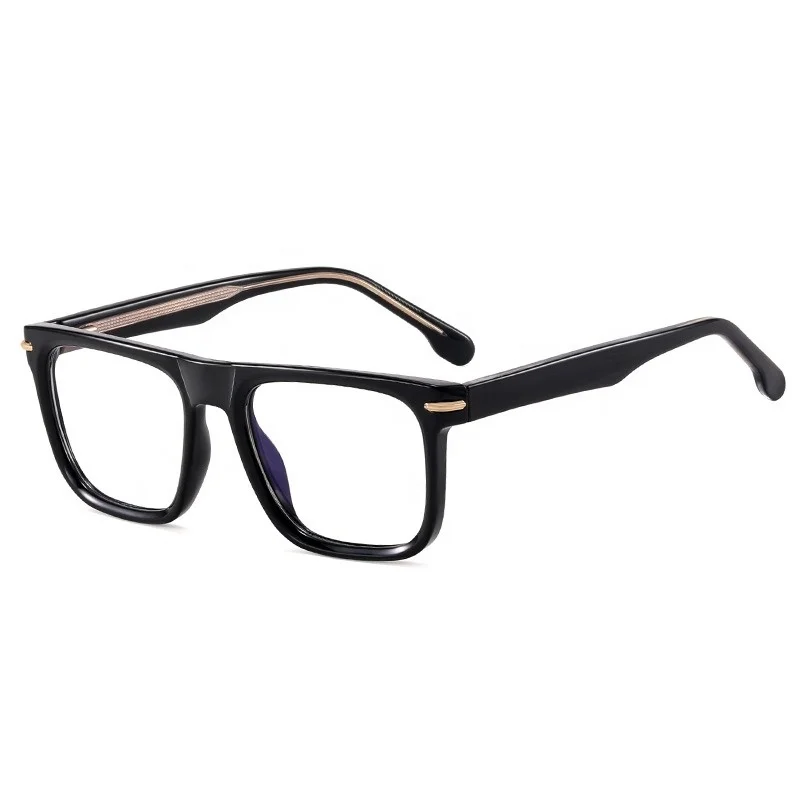 2024 New Arrival Women TR90 Square Glasses Frame  Blue Light Blocking Eyeglasses Frame Myopia Optical Lens For Man