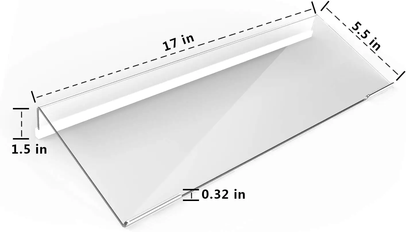 Acrylic Tilted Computer Keyboard Display Holder Custom Clear Acrylic Keyboard Stand