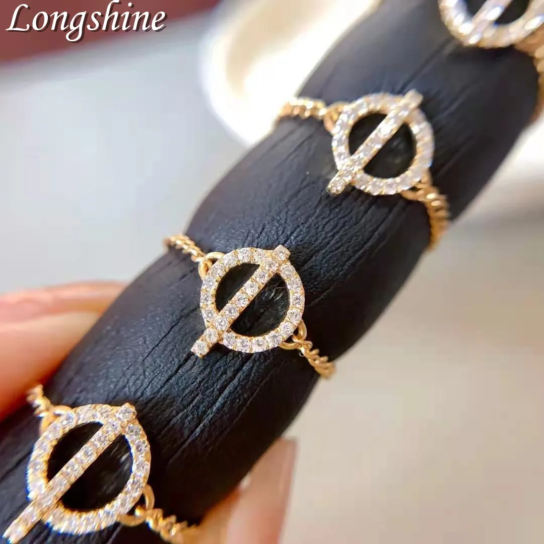 Korea Style New Trendy Geometric Jewelry Wholesale 18K Gold Ring Size Adjuster Shiny Diamond Chain Ring