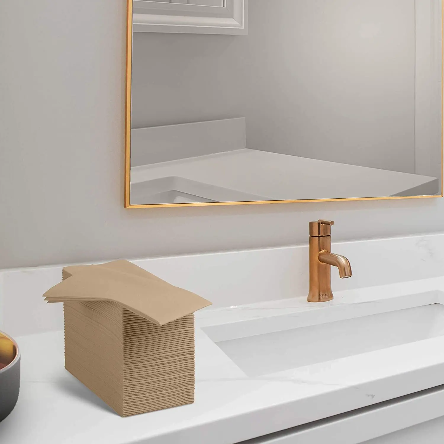 Linen-Feel Colored Paper Napkins  Cloth-Like Wood Dinner Napkins - Soft And Absorbent. For Kitchen, Party, Wedding, B