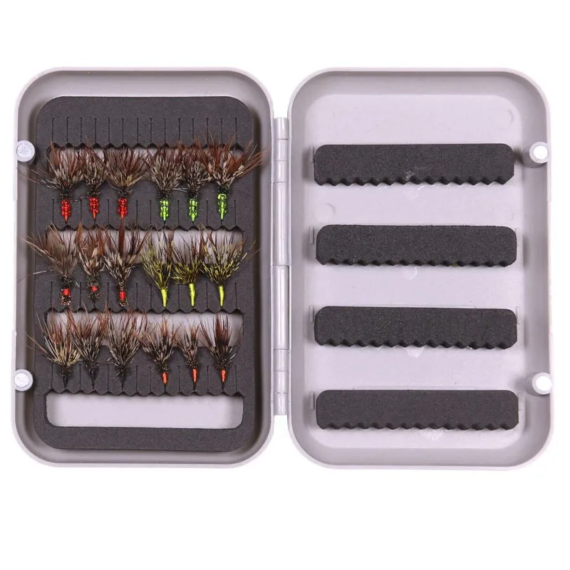 Fly Fishing Lures Insect Dry Floating With Fly Fishing Hook Artificial Hard Bait Trout Dry Fly Set Fishing Tackle