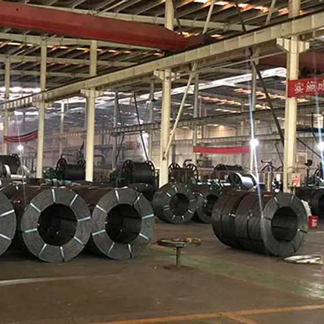 12 7 мм 1*7 проволока ASTM A416 BS5896 низкая Релаксация PC стальная по