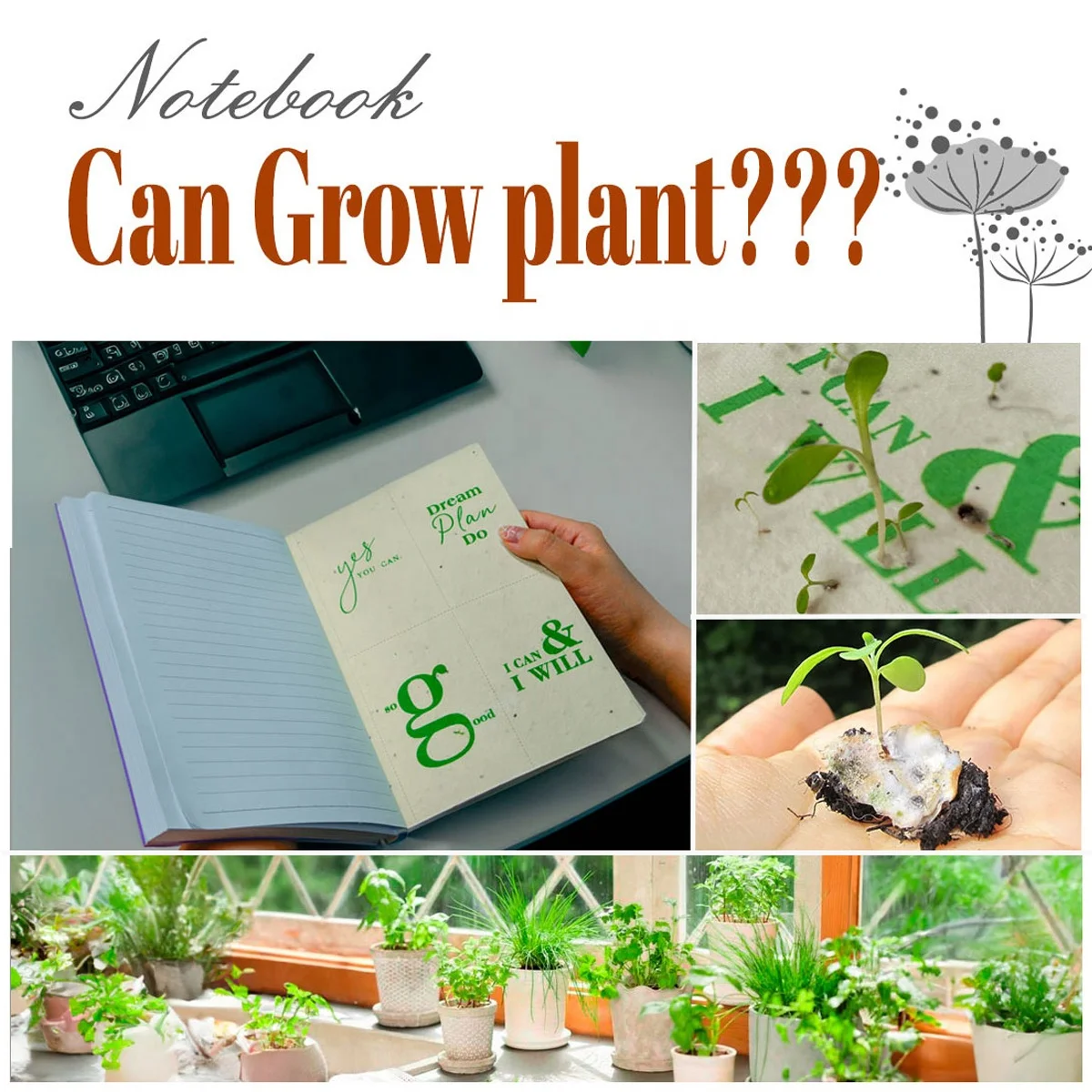 New arrival eco-friendly seed paper notebook felt fabric A4 B5 A5 A6 personalized softcover planner meeting agenda with logo