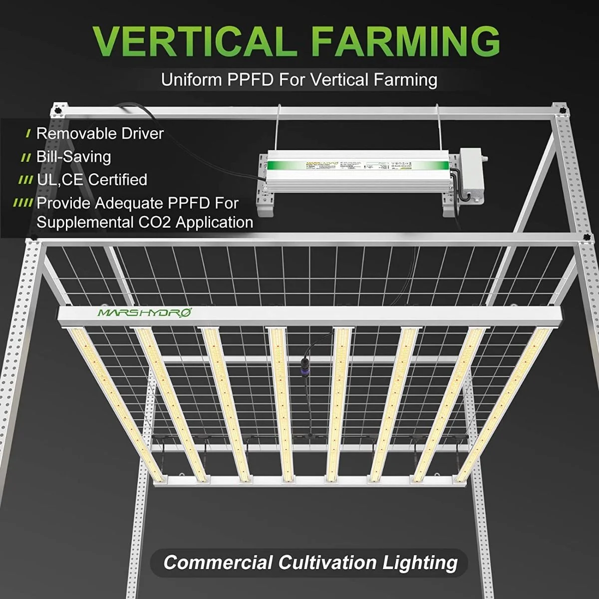 Bluetooth Control Bar LED Commercial Grow Lights Mars Hydro 730W FC-E6500 Full Spectrum LED for Indoor Planting
