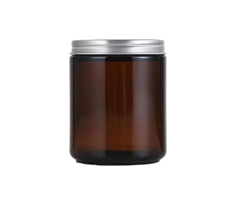 wholesale candle glass jar available colors for Aromatherapy Candle 120ml 250ml Amber/Blue/Clear Glass Cup Aroma Bottle