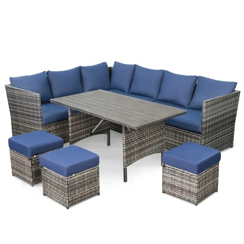 Garden sets Outdoor Patio PE Rattan Wicker Sofa  Furniture  Set for hotel and  home furniture
