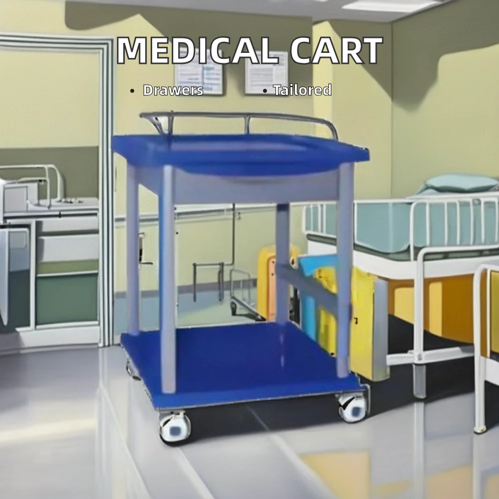 Medical Anesthesia Trolley Hot sale Emergency Treatment Trolley with drawers hospital clinic