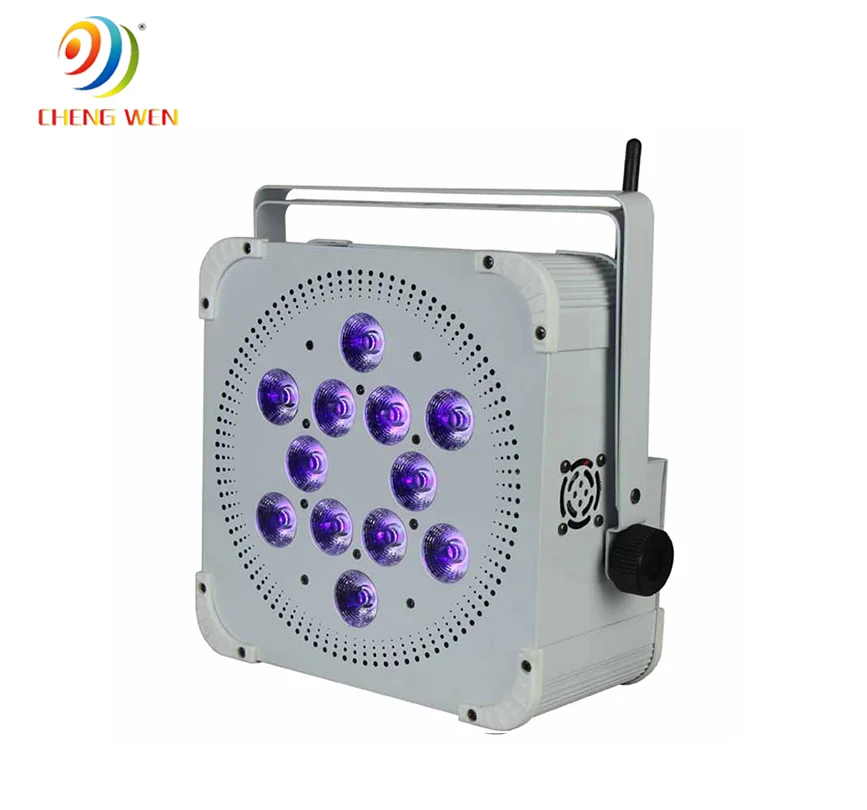 Stage Wash Light 12PCS 10/15W Wireless Battery PAR Light DMX Wireless Battery Powered Refletor PAR LED