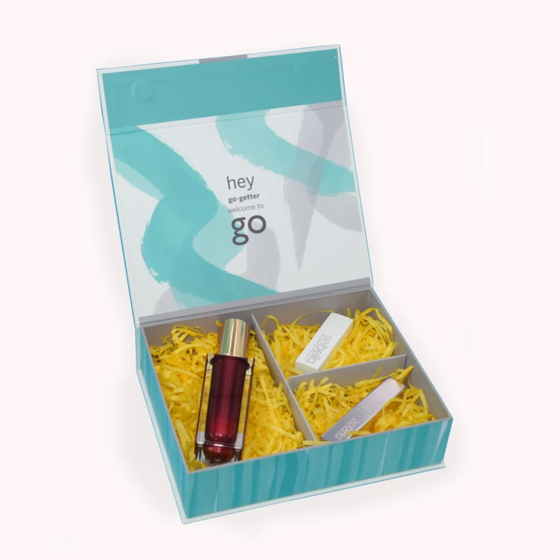 Custom Printing Logo Creative Cardboard Carton Magnetic Gifts Rigid Paper Packaging Box with Lid