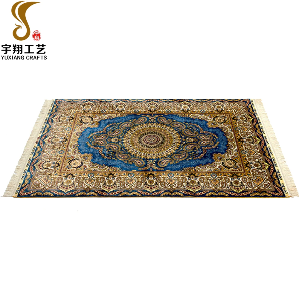 Nanyang Yuxiang Christmas Decorations Luxury Silk Persian Hand Made Carpet