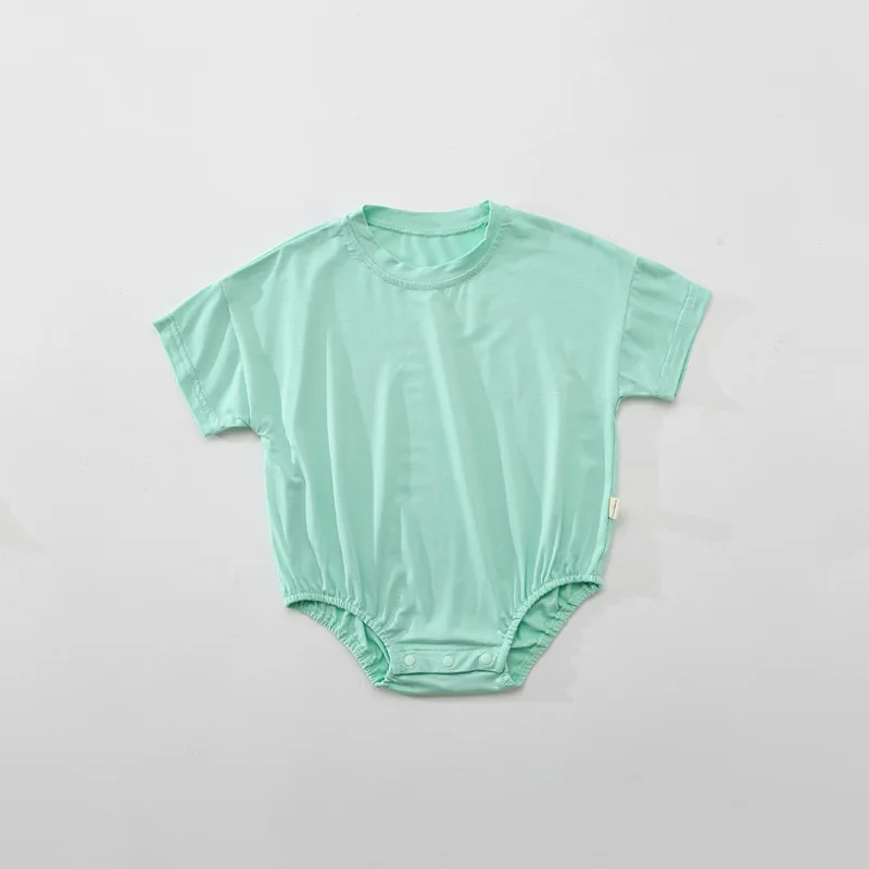 Wholesale Summer T-shirt Bubble Romper Custom Baby Bubble Monogram Cotton Baby Bubble Romper