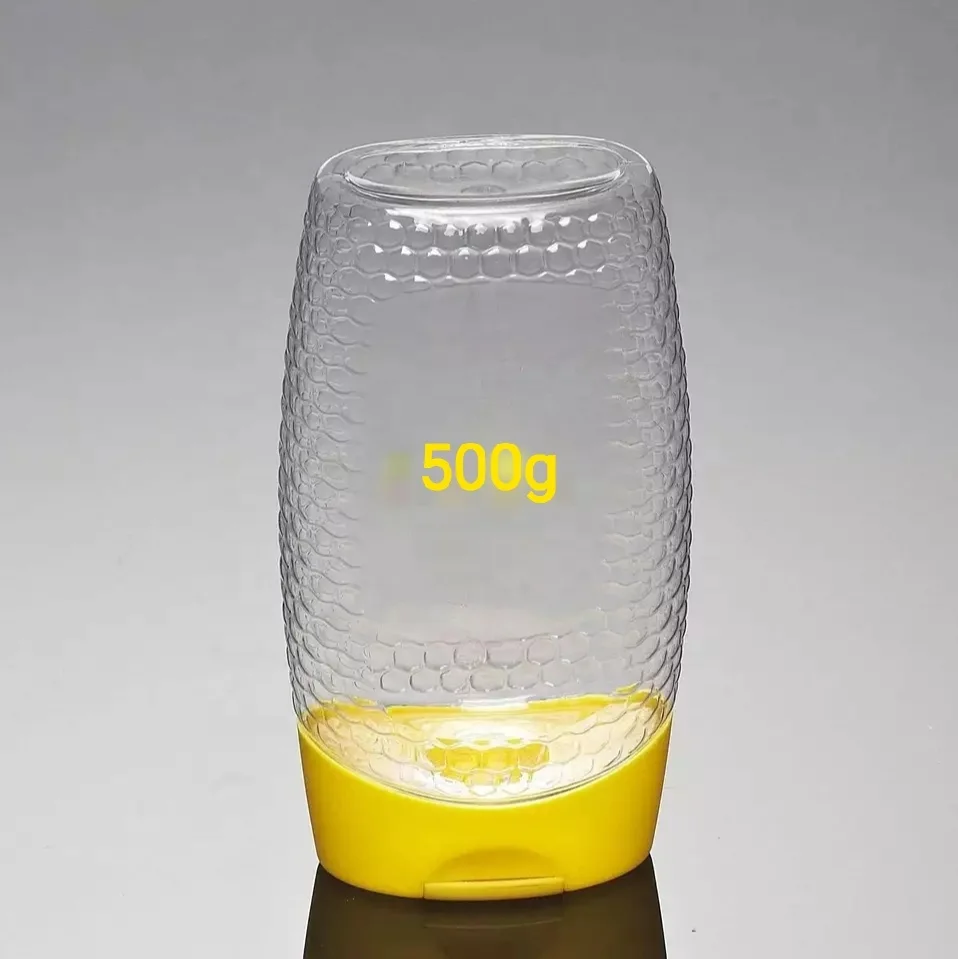 Пластиковый колпачок с клапаном для меда, 500 г