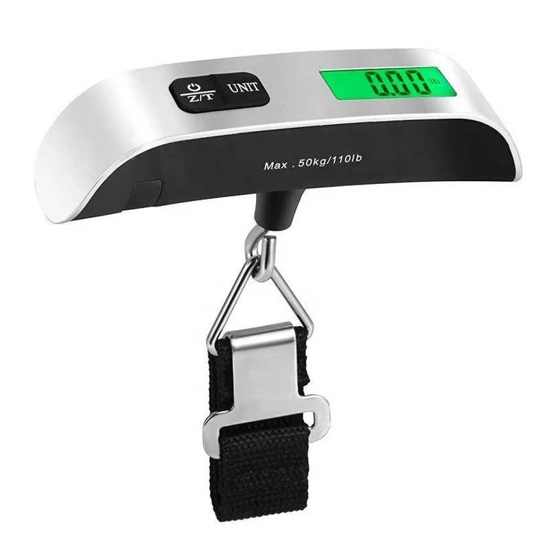 High Precision Portable Hook Digital Food Fishing Hunting Travel Luggage Weighing Scale Electric Digital Hanging Scale  Black