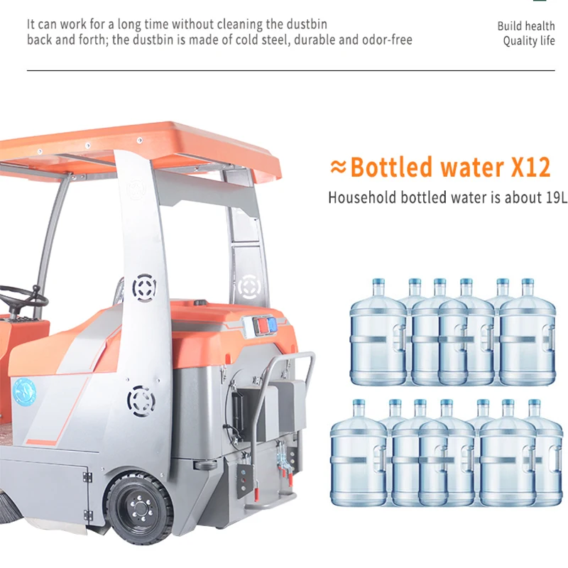 Efficiency Street Dust Cleaning Machine Commercial Road Floor Sweeper Sweeping Vehicle Ride On  Floor  Road Cleaning Sweepe