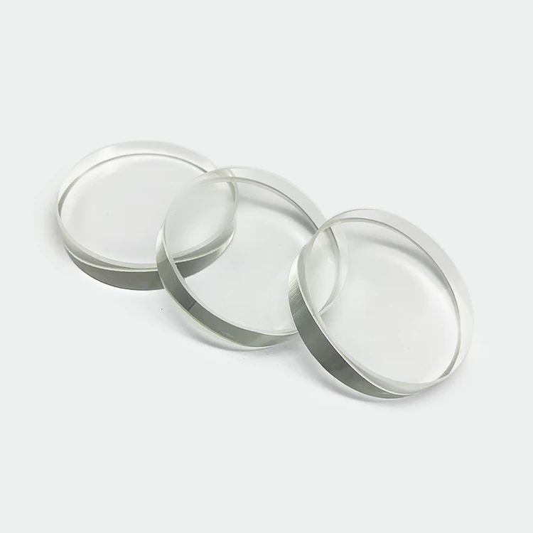 High Transmittance Fused Silica Quartz Glass Plate Clear Round Quartz Glass Disc