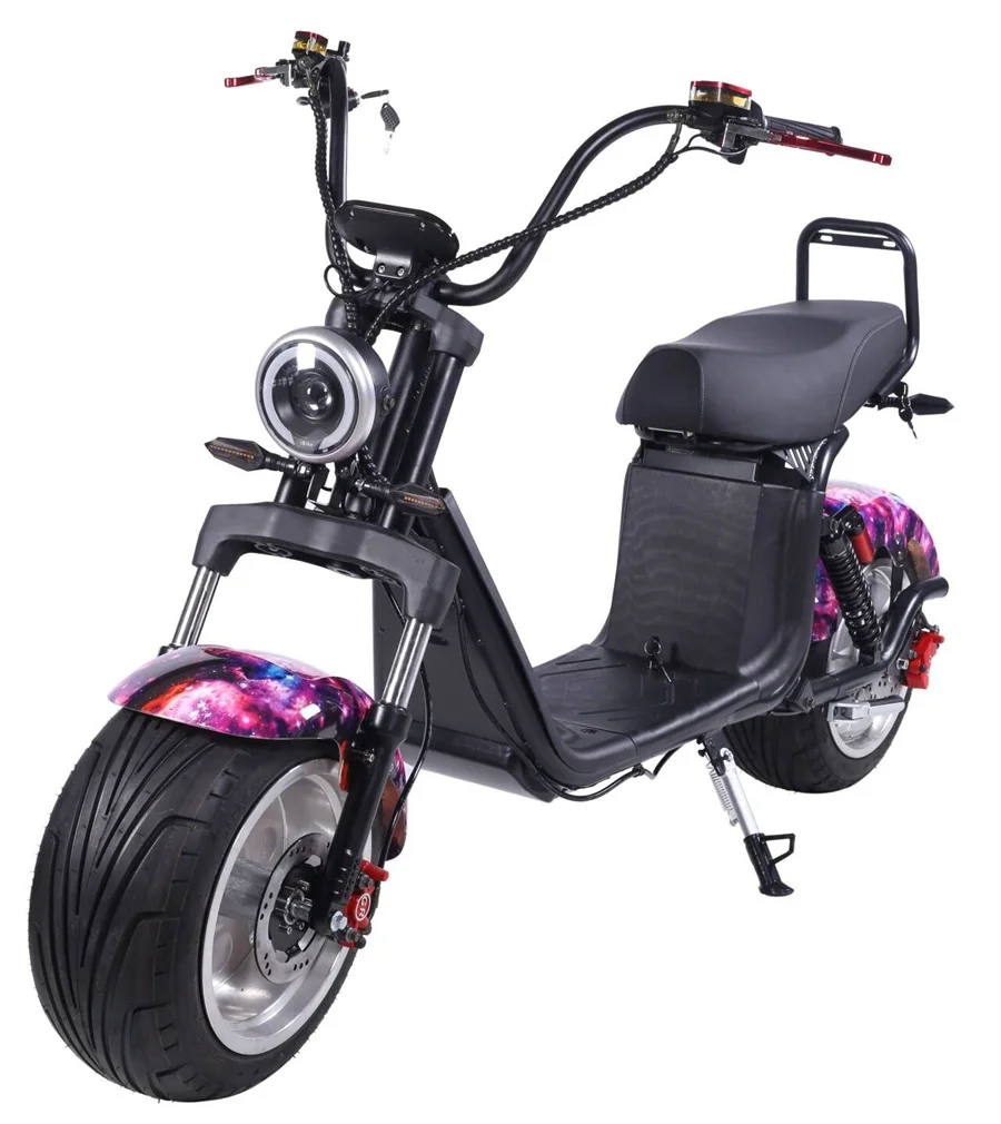 New Model Electric Scooter 3000w Eec Coc Citycoco 2000w 4000w Removable Battery E Chopper 80km/h