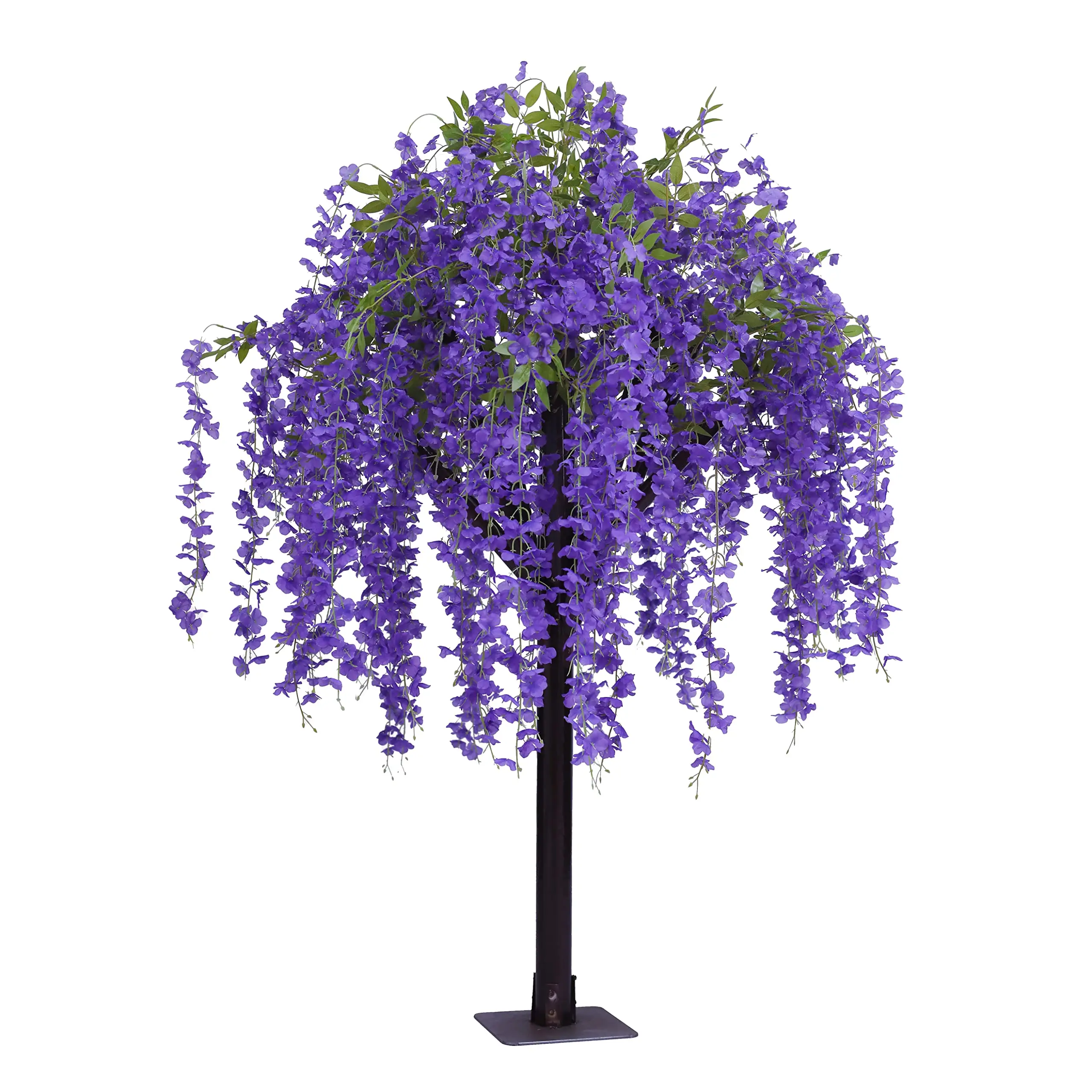 6FT/1.8M Artificial Wisteria Tree Purple Silk Flowers Wisteria Plants for Indoor Outdoor Home Wedding Party Restaurant Decor