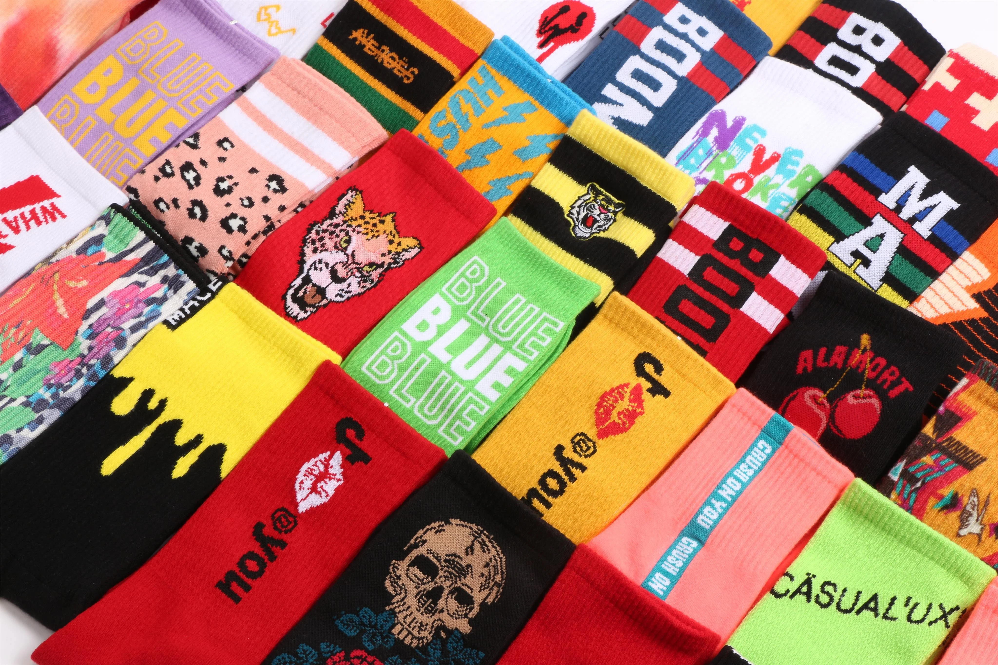 Men Dress Custom Mesh Embriodery Rib Design Free No Moq Logo Pattern Letters Colorful Crew Mens No Minimum Order Free Socks