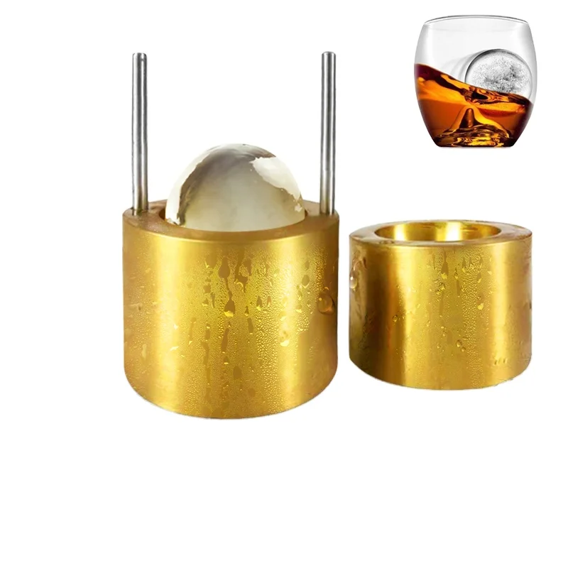 Sphere Ice Ball Mold Metal Ice Press Ball Maker Ice Maker Machine