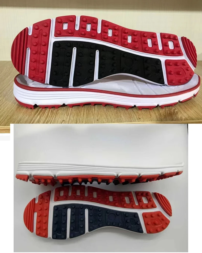 MD +TPU Material Sole For Leather Sports Shoes Men Professional Antislip Cricket Shoe Outsole With Spikes Golf Shoe Sole