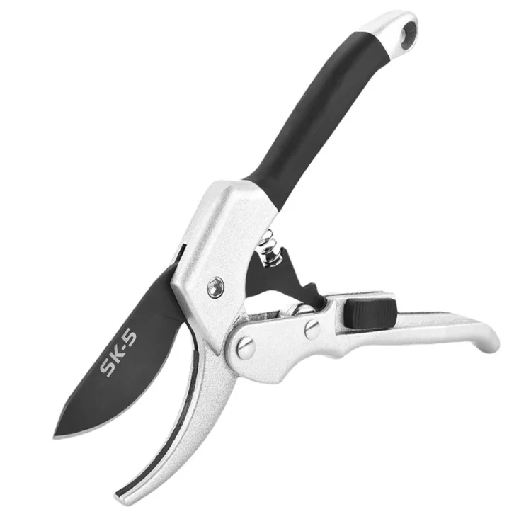 20cm Ratchet Plant Trim Horticulture Hand Shear Orchard Pruning Pruner Cut Secateur Shrub Garden Scissor Tool