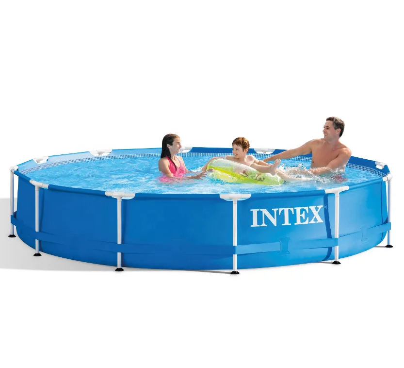 INTEX BRAND 28212 3.66m x76cm METAL FRAME POOLS round above ground swimming poolsupport for any backyard