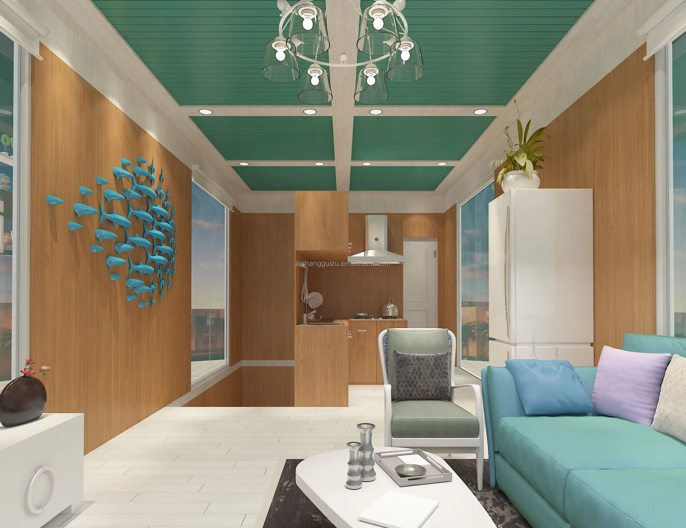 Flexible Luxury Holiday House Simple Design Economical Quick Installation Prefabricated Office container house For Sale