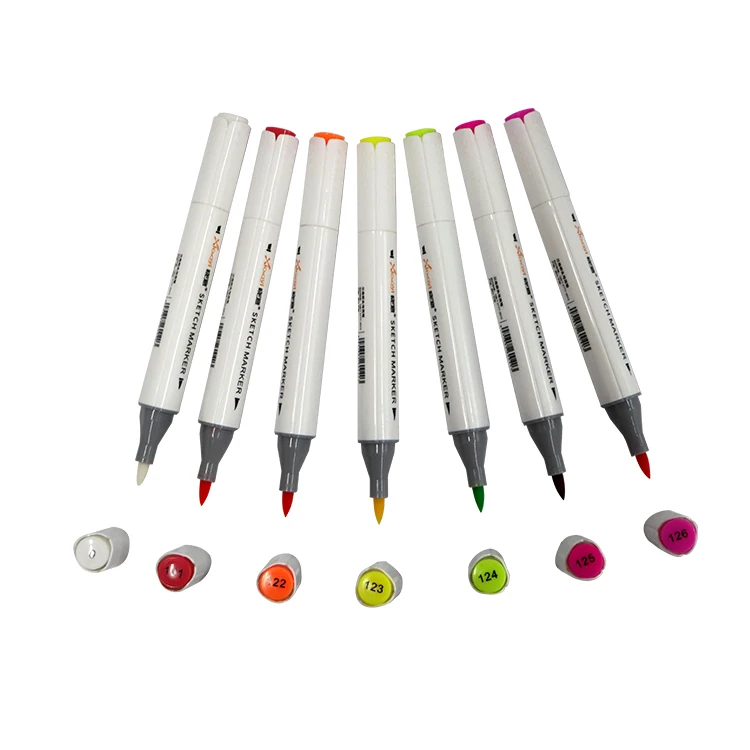 60 Colors Dual Tip Brush Set Alcohol Sketch Markers Pen Multi Colour Art Marker For Artist Drawing