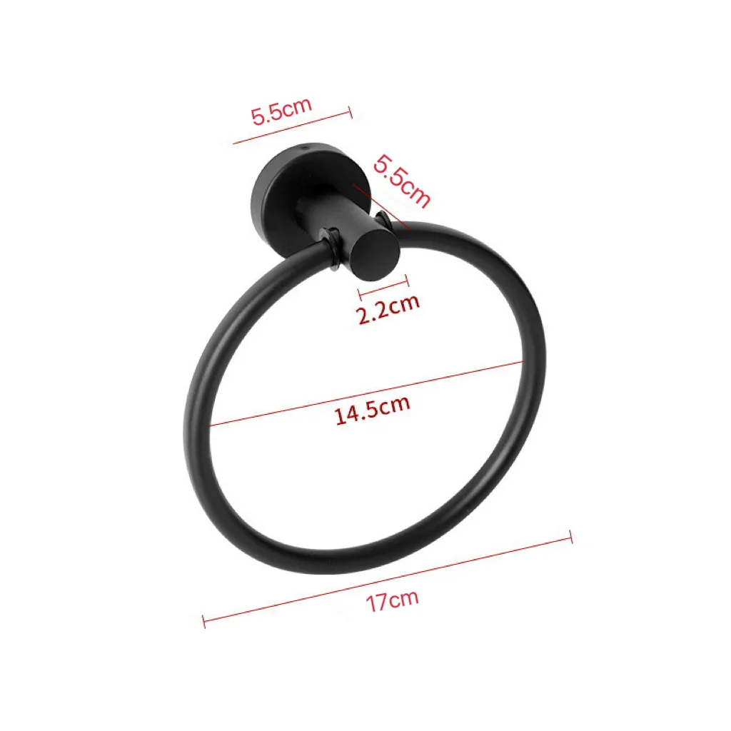 Stainless Steel Color Bathroom Hardware Accessories Hotel Towel Ring Economic Bathroom Round Towel Ring