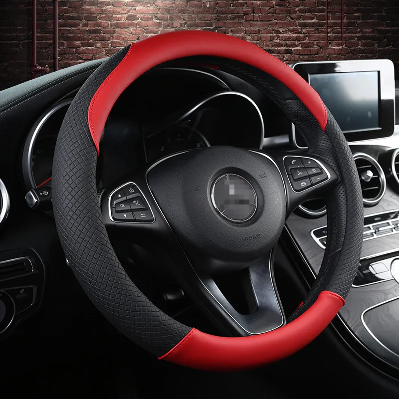 Car Interior Accessories Leather Steering Wheel Cover