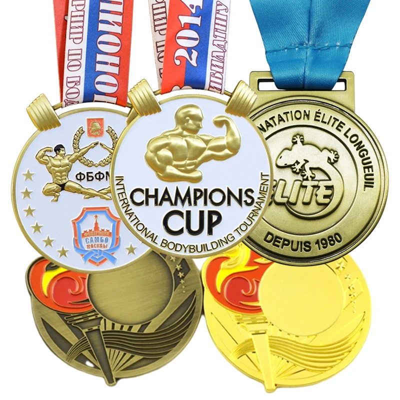 Wholesale Desgin Own Logo pickleball Medals  Metal Badge Medal Custom Marathon Zinc Alloy Blank Medals For Sublimation