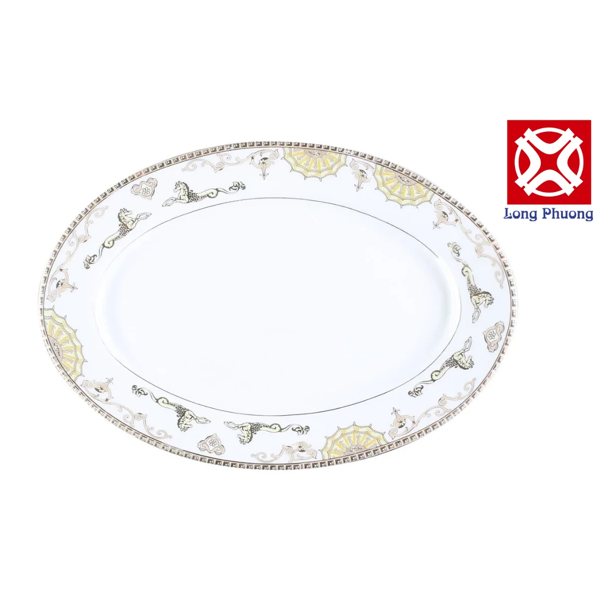 New Design Eco-Friendly Ceramic 6/7/8/9 Inch Dish Plate Cheap Price Factory Long Phuong Group Supplier