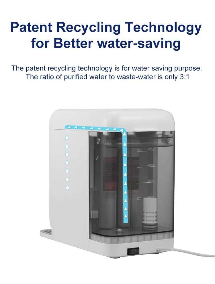 kitchen other water treatment appliances 5 stages filter water purification machine dispenser hot cold reverse osmosis system